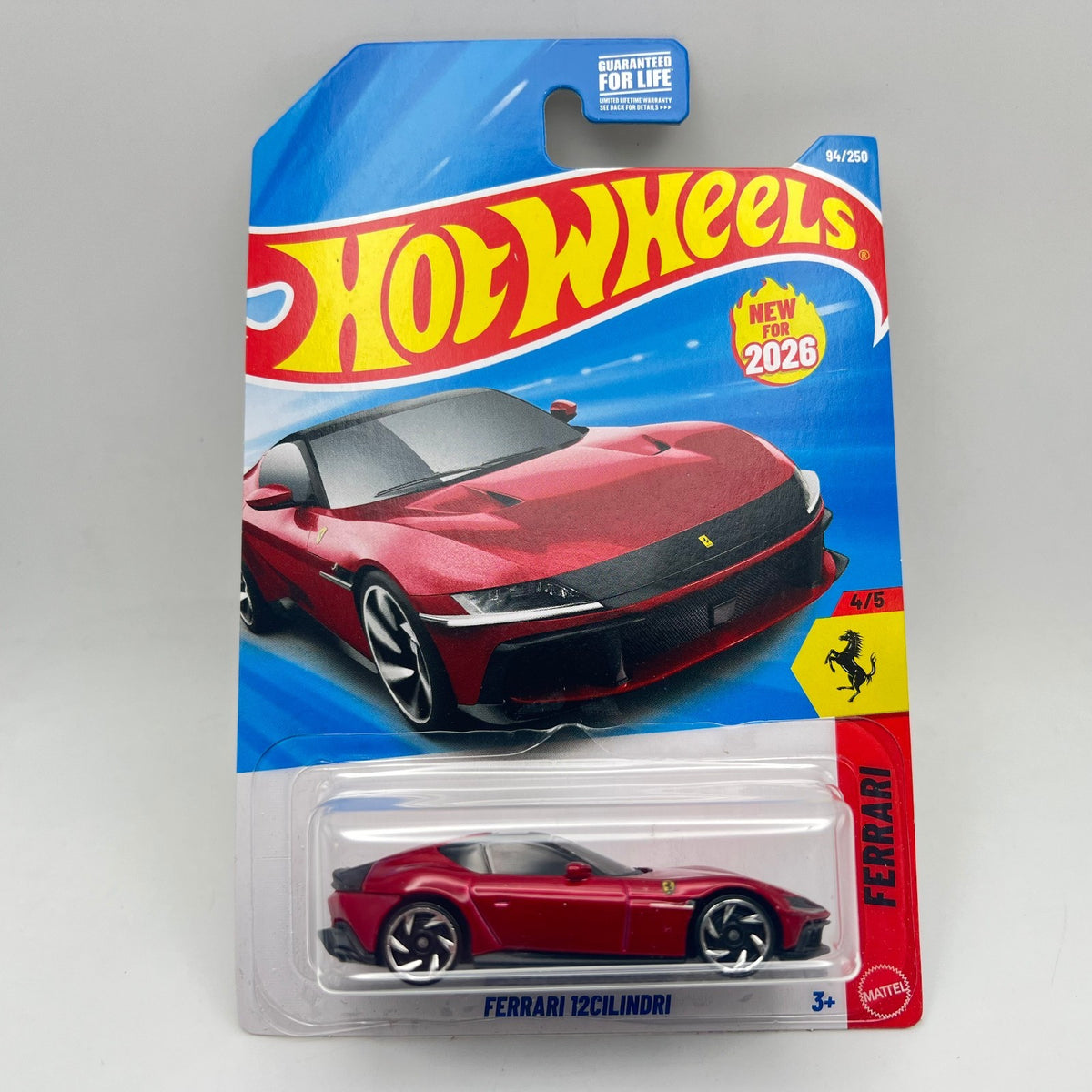 2026 Hot Wheels Ferrari 12Cilindri Ferrari Series 4/5 D Case First Release