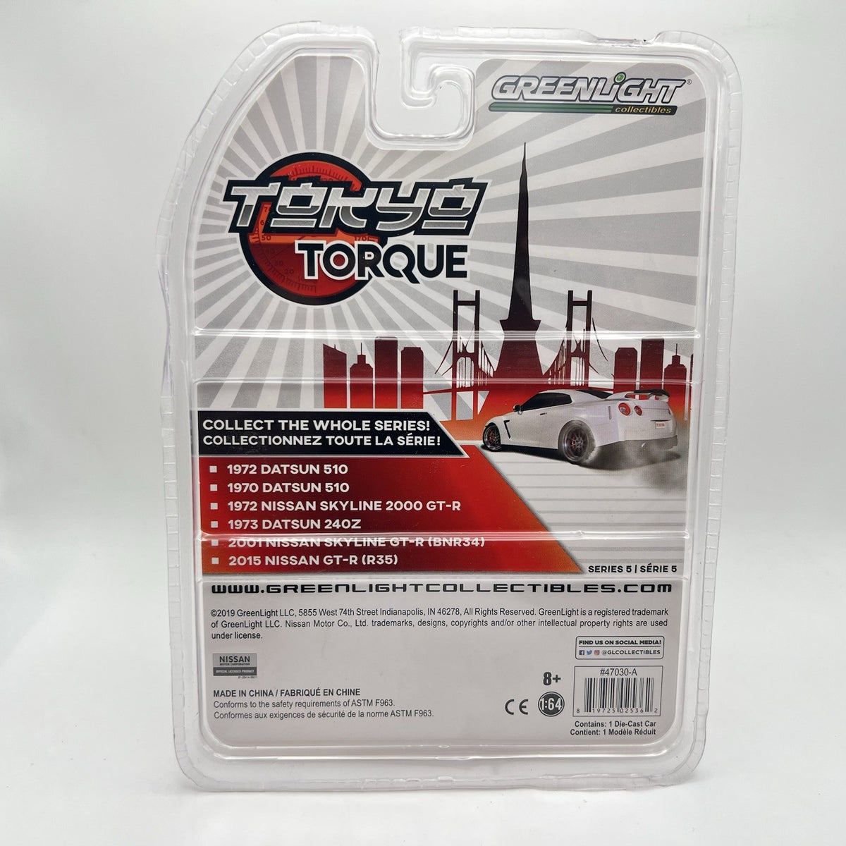 Greenlight 1972 Datsun 510 - #93 Valley Datsun (Red)  - Tokyo Torque Series 5