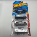 Hot Wheels 2018 Honda Civic Type R Lot of 3 White Police Blue 1:64
