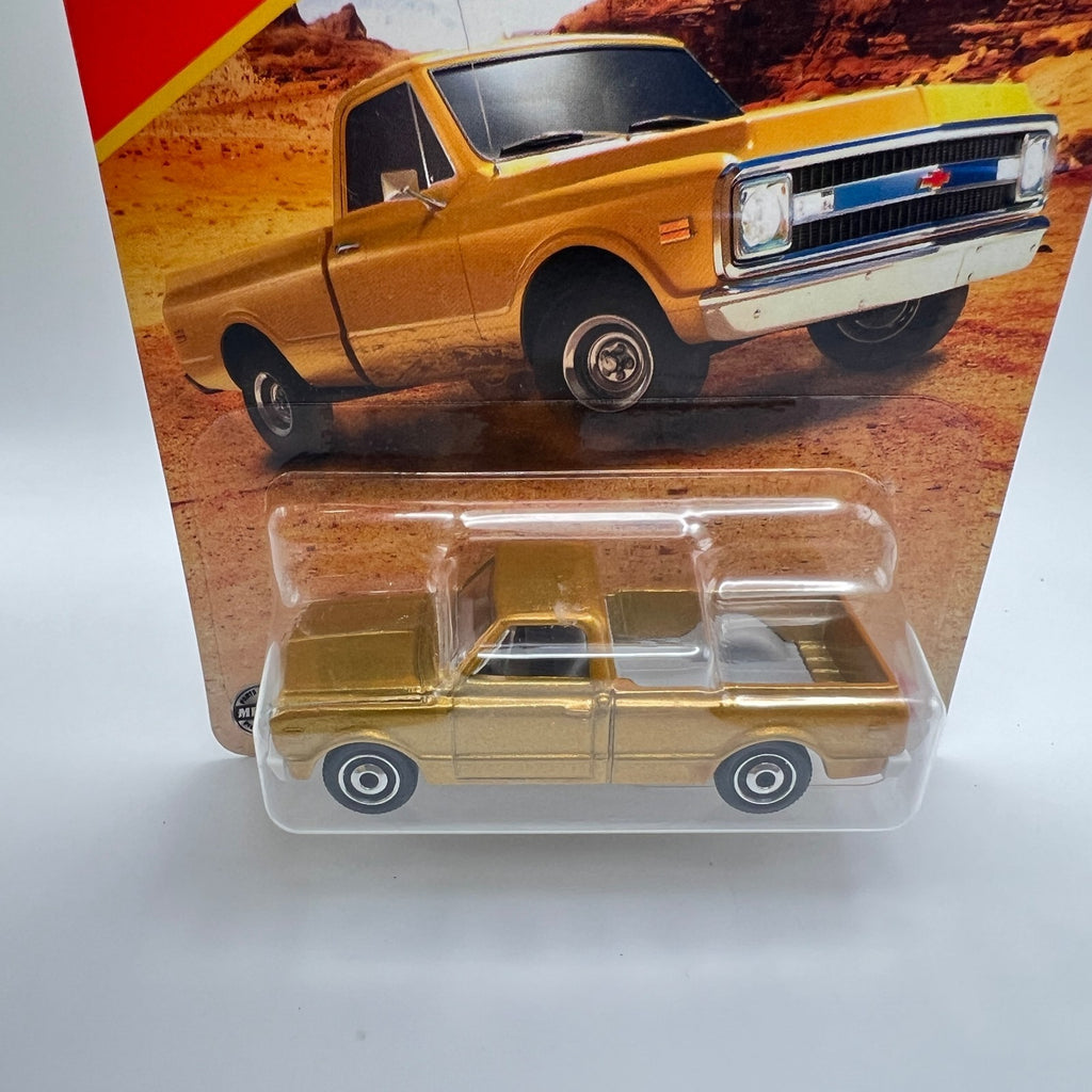 Matchbox 1968 Chevy C10 110/125 Metallic Gold White 1:64 Diecast