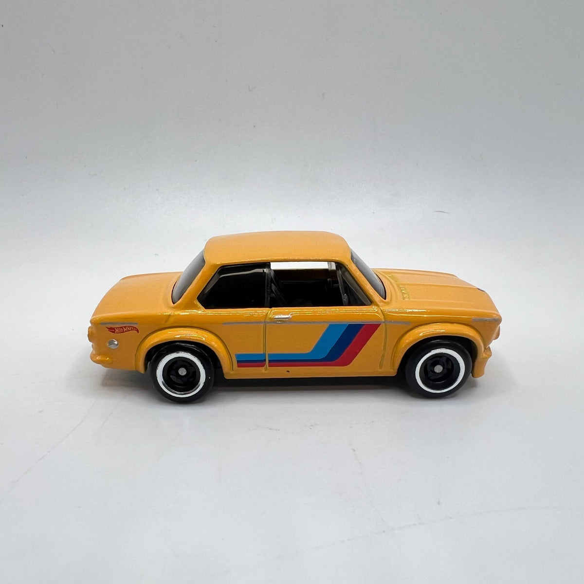 Hot Wheels BMW 2002 Mustard Orange M Stripes LOOSE 1/64