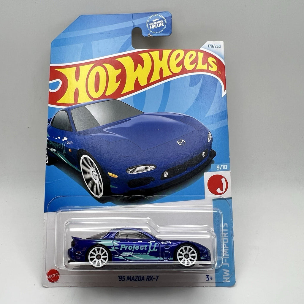 Hot Wheels 95 MAZDA RX-7 Blue J-Imports