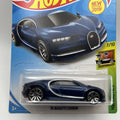 HOT WHEELS 2019 M/L #236/250 '16 Bugatti Chiron 7/10 HW Exotics blue