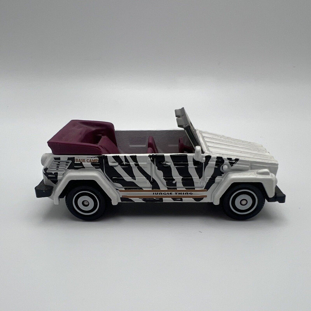 Matchbox Jungle Explorers (2010) White Volkswagen Type 181 Toy Car 98/100 Loose