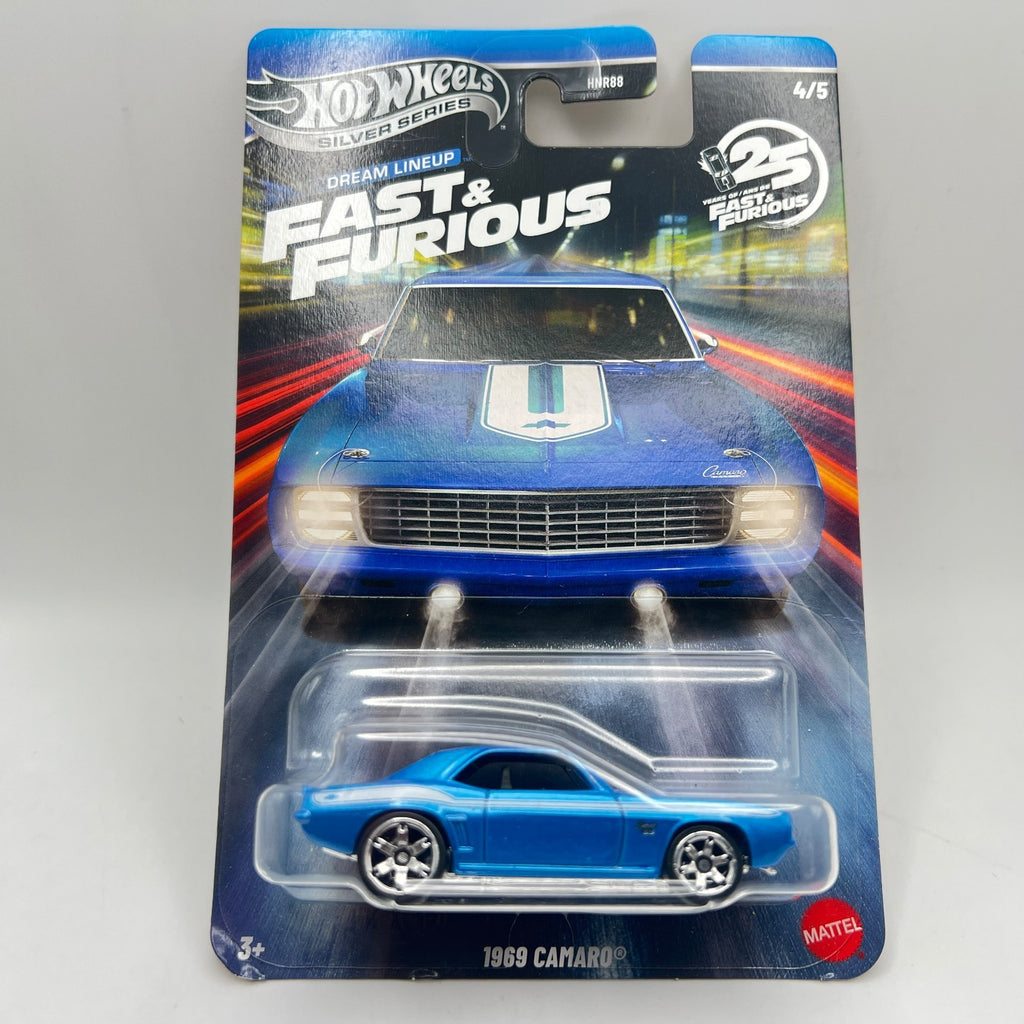 Hot Wheels Silver Series Fast and Furious 1969 Camaro 4/5 Blue Premium