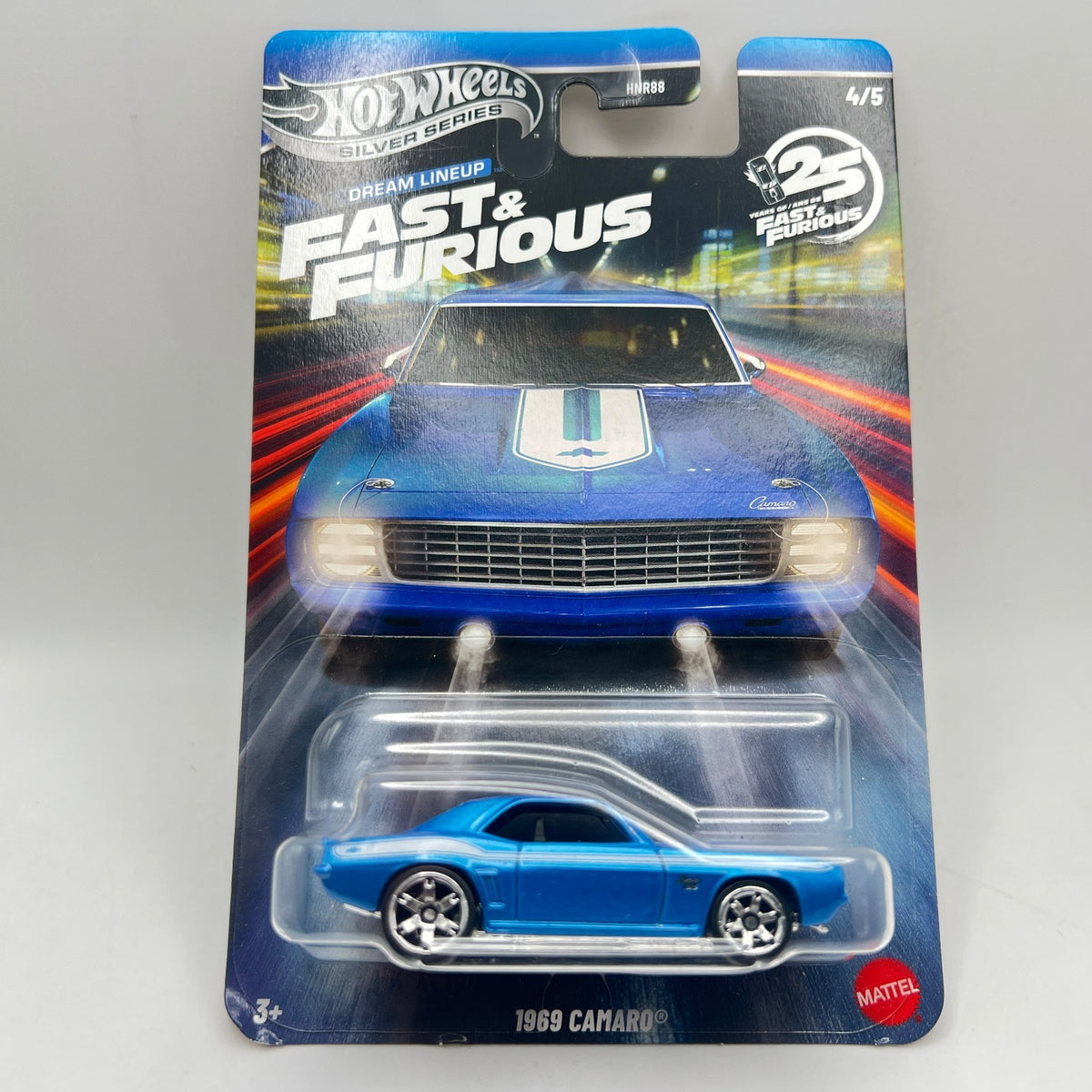 Hot Wheels Silver Series Fast and Furious 1969 Camaro 4/5 Blue Premium