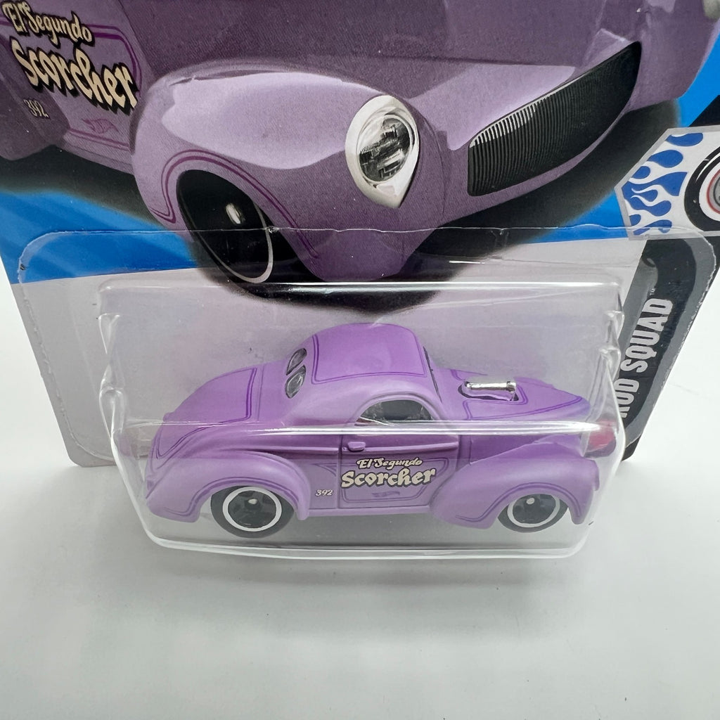 Hot Wheels 41 Willys Purple El Segundo Scorcher Rod Squad 6/10 153/250 2026