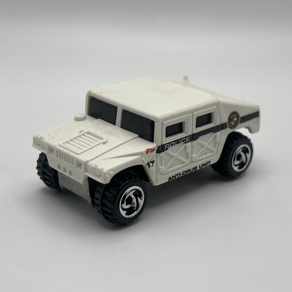 1991 Hot Wheels Humvee Police #17 Anti-Drug Hummer Unit 1/64 Police Force (Mint)
