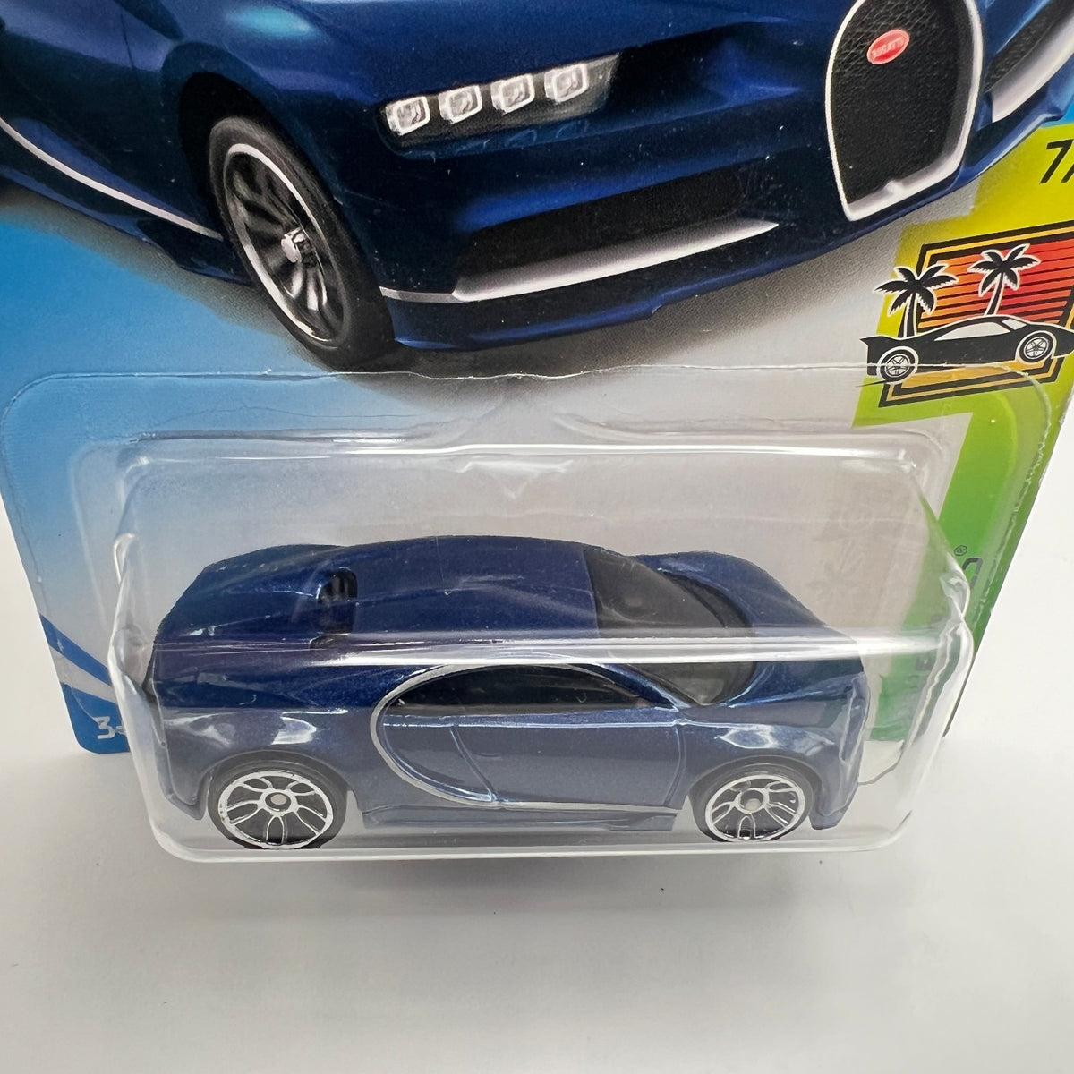 HOT WHEELS 2019 M/L #236/250 '16 Bugatti Chiron 7/10 HW Exotics blue