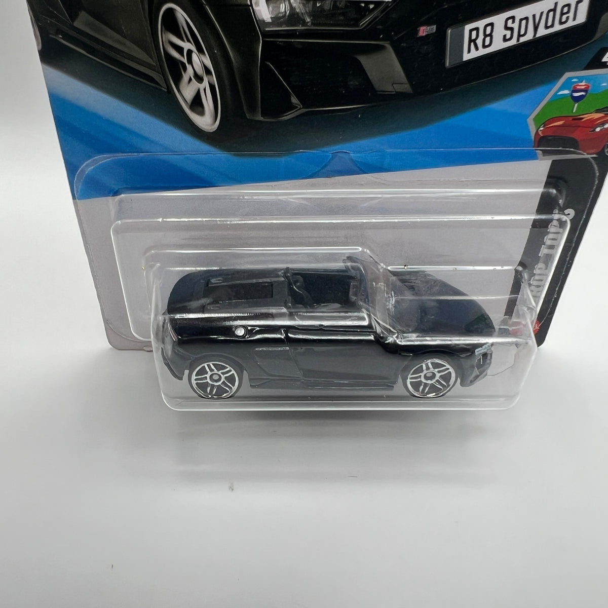 2025 Hot Wheels Drop Tops Audi R8 Spyder Black 2019 1:64 Diecast Car