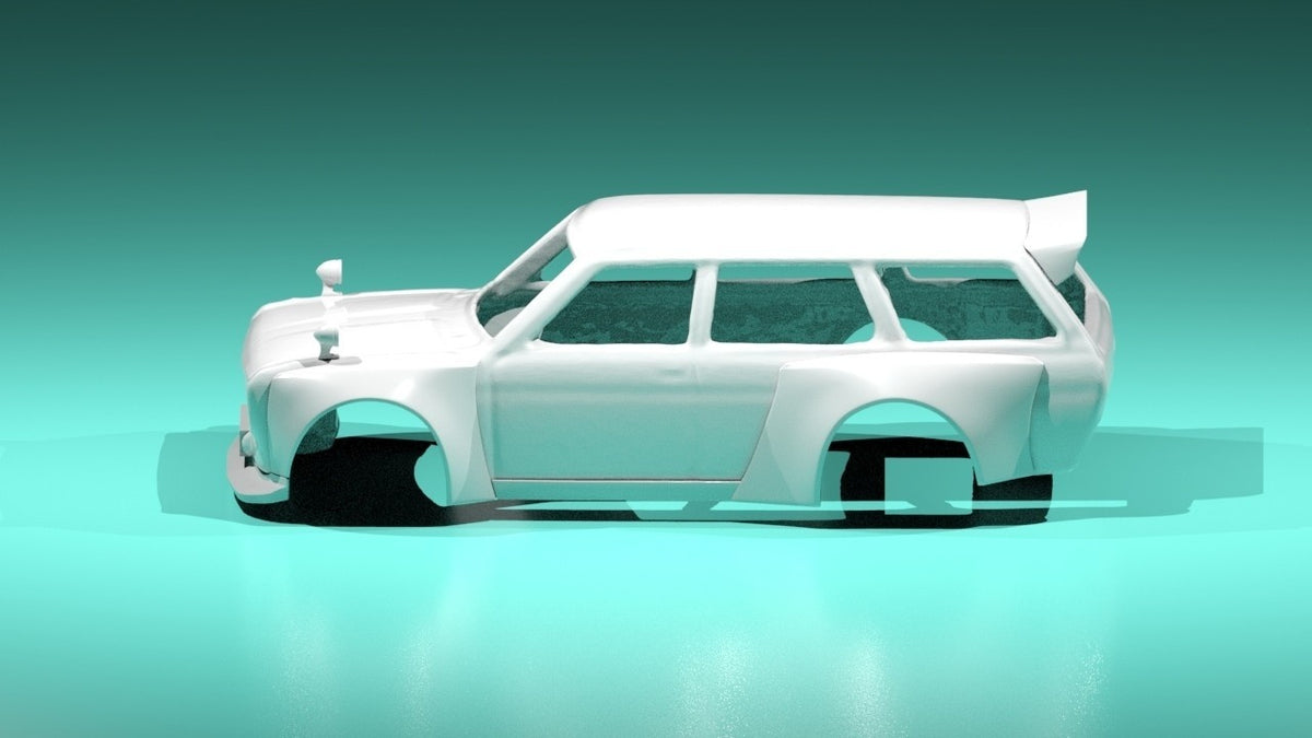 Pandem Style Wide Body Kit for Hot Wheels Datsun 510 Wagon - Resin - 3d Printed