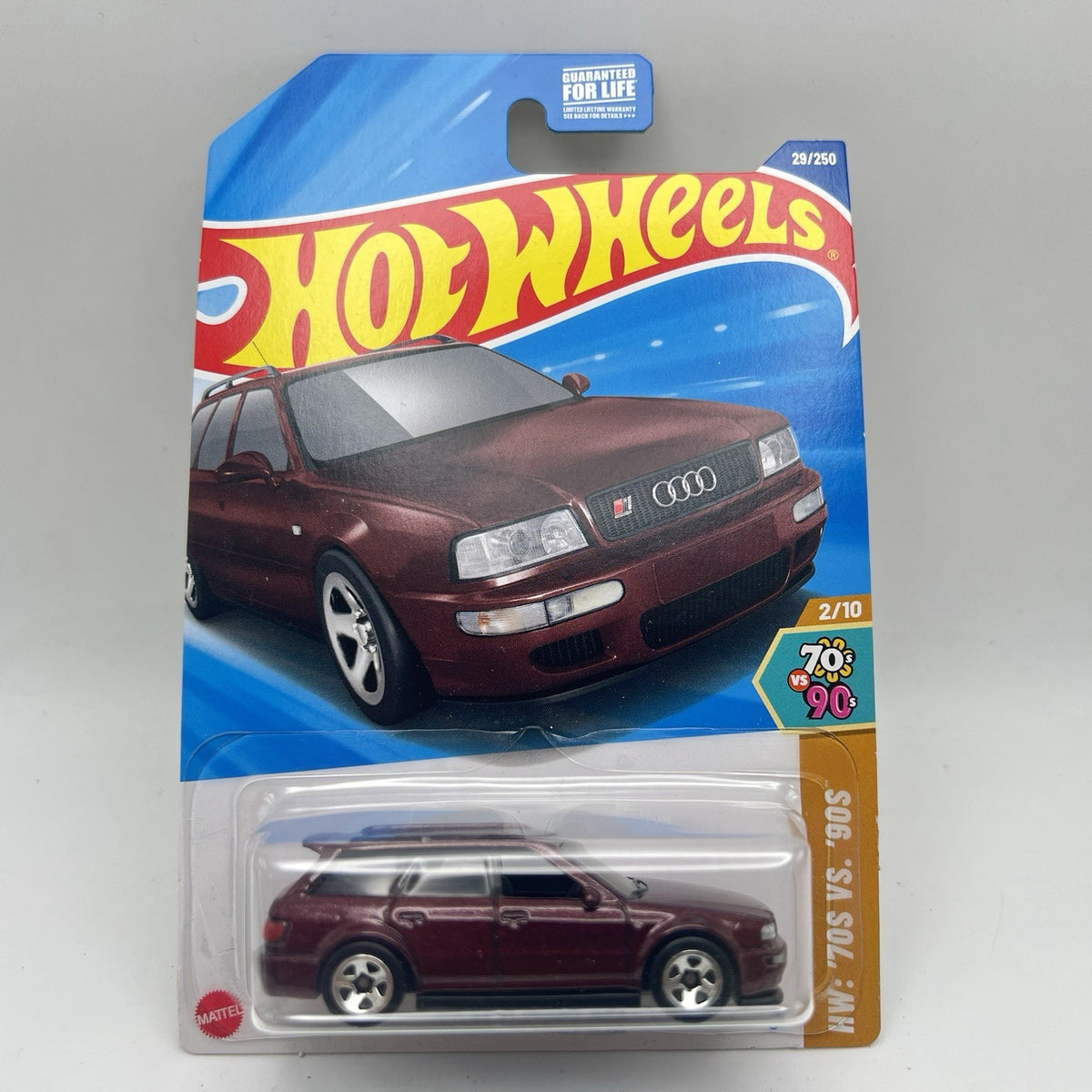 94 Hot Wheels Audi Avant RS2 Maroon 2024 HW 70s Vs 90s 2/10 29/250