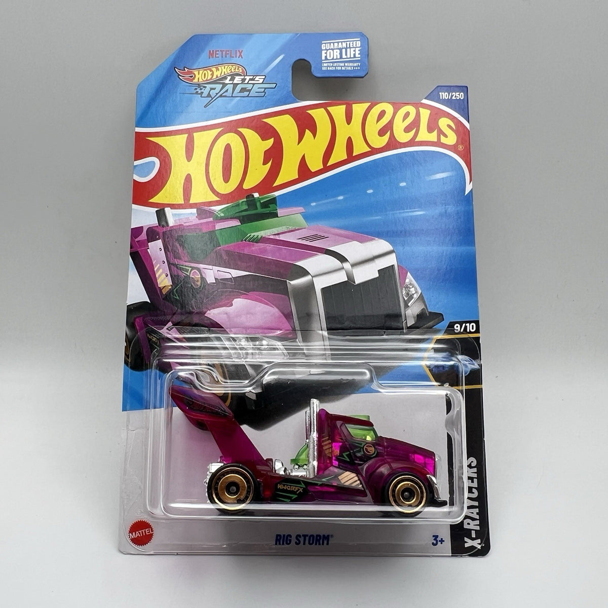 Hot Wheels Rig Storm Purple, #110/250, 2025 X-Raycers Treasure Hunt
