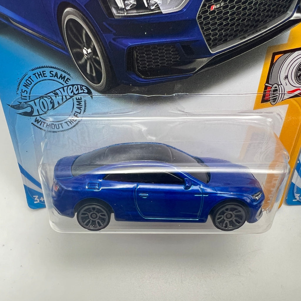 Hot Wheels Lot Of 2 - Audi RS 5 Coupe Blue And Black