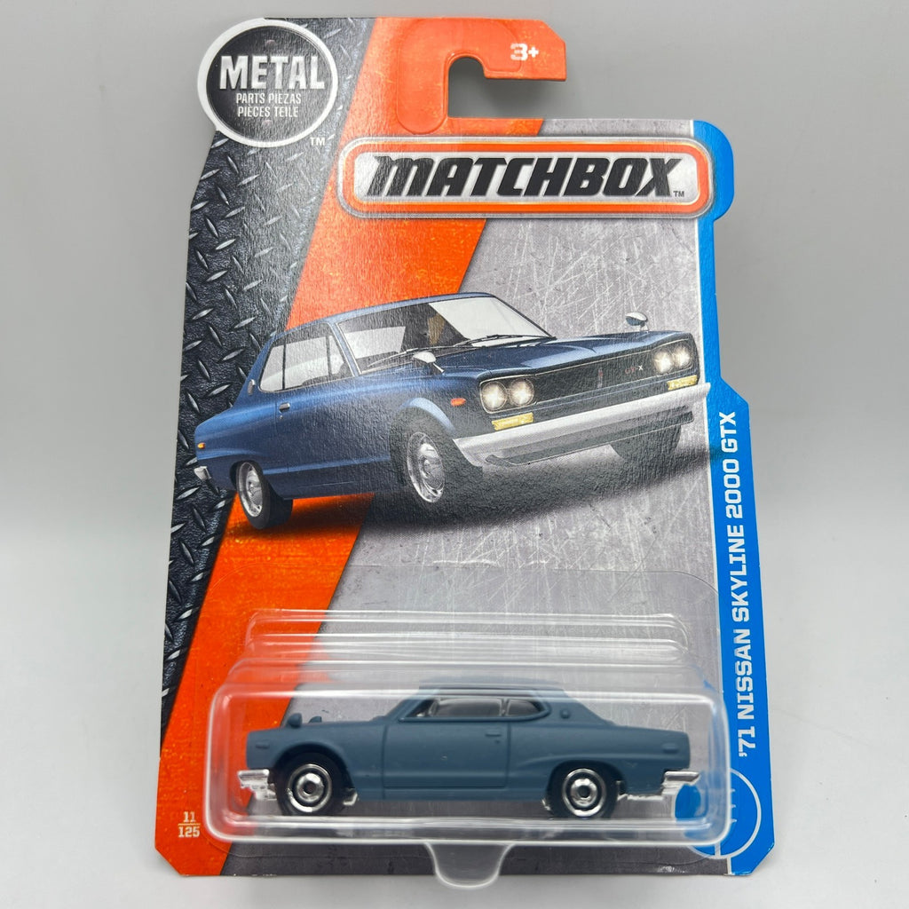 Matchbox 71 Nissan Skyline 2000 GTX blue