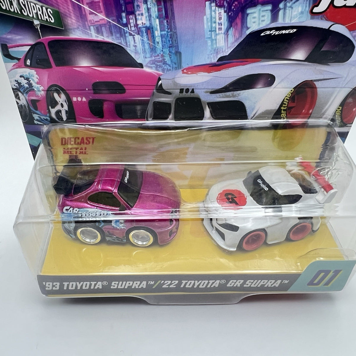 NEW - 2025 Car Tuned JDM Series 6 - 2 Pack - Sick Supras 93 Toyota & 22 GR Supra