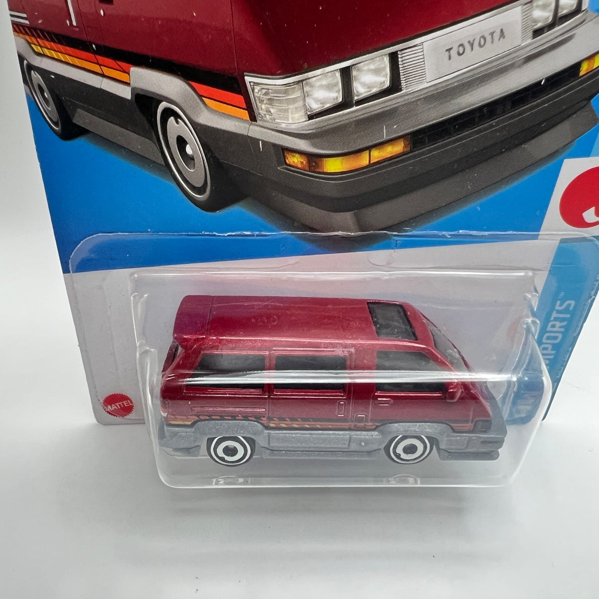 Hot Wheels 1986 Toyota Van Maroon HW J-Imports 7/10 173/250 New For 2022