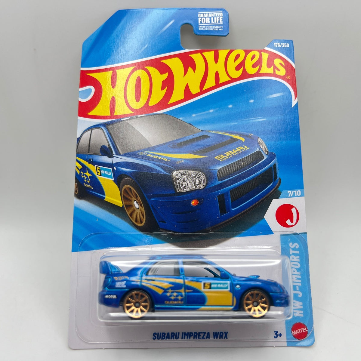 Hot Wheels Subaru Impreza WRX Blue Rally HW J-Imports 7/10 176/250 2026