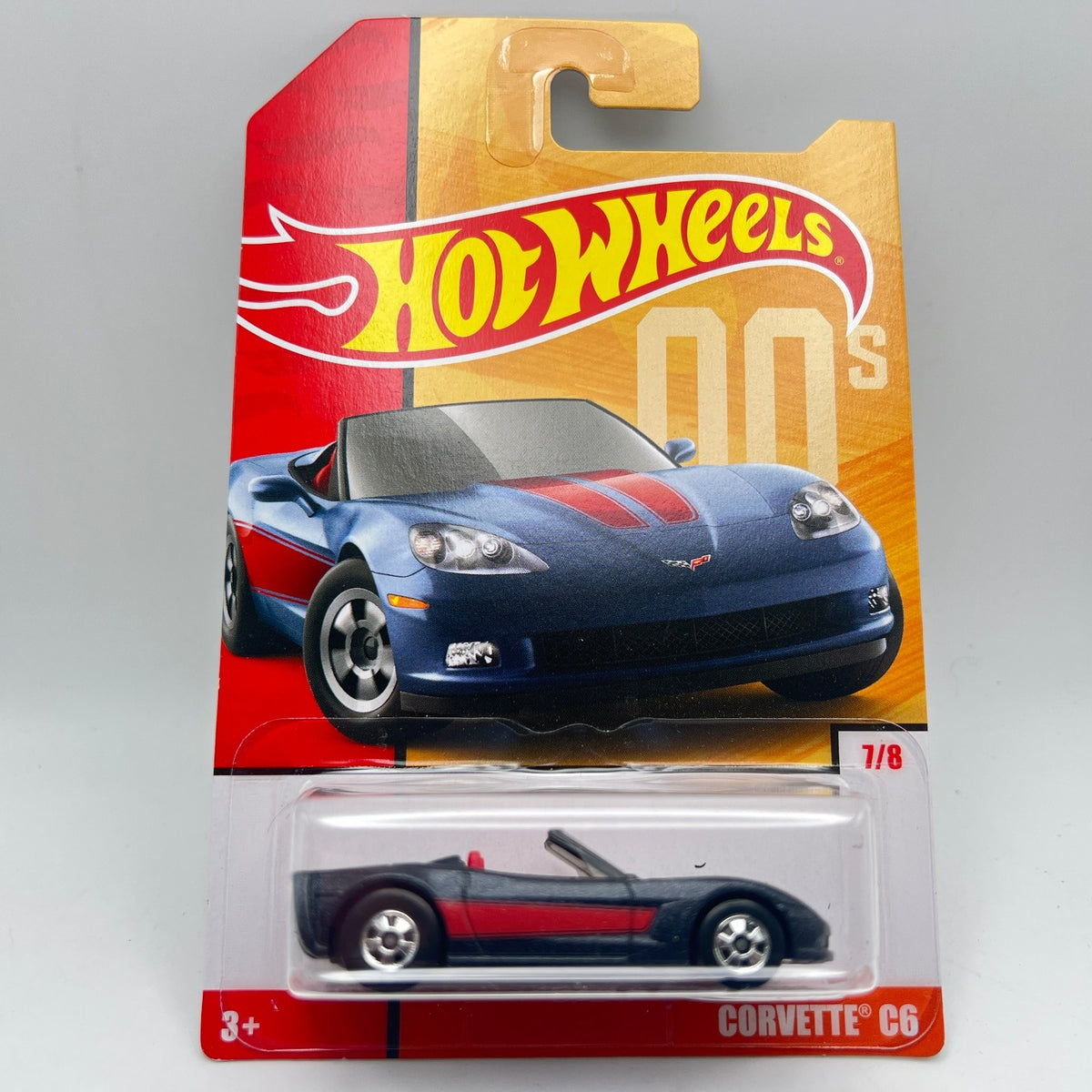Hot Wheels Corvette C6 Blue 00s Decades 7/8 50th Throwback