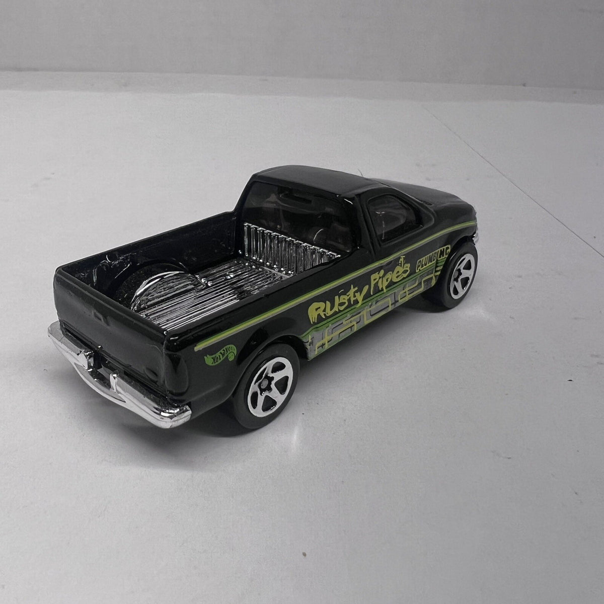 Loose Hot Wheel Black Rusty Pipes 1997 Ford F-150 Truck