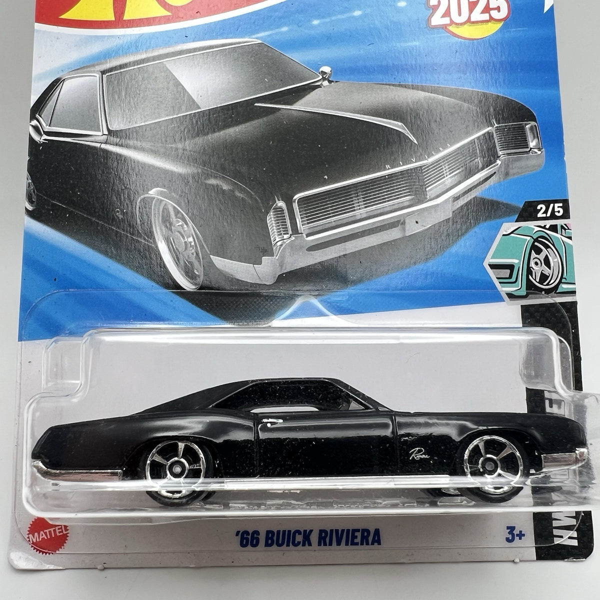 2025 HOT WHEELS ‘66 BUICK RIVIERA HW MODIFIED 2/5 REGAL BLACK NEW FOR 2025
