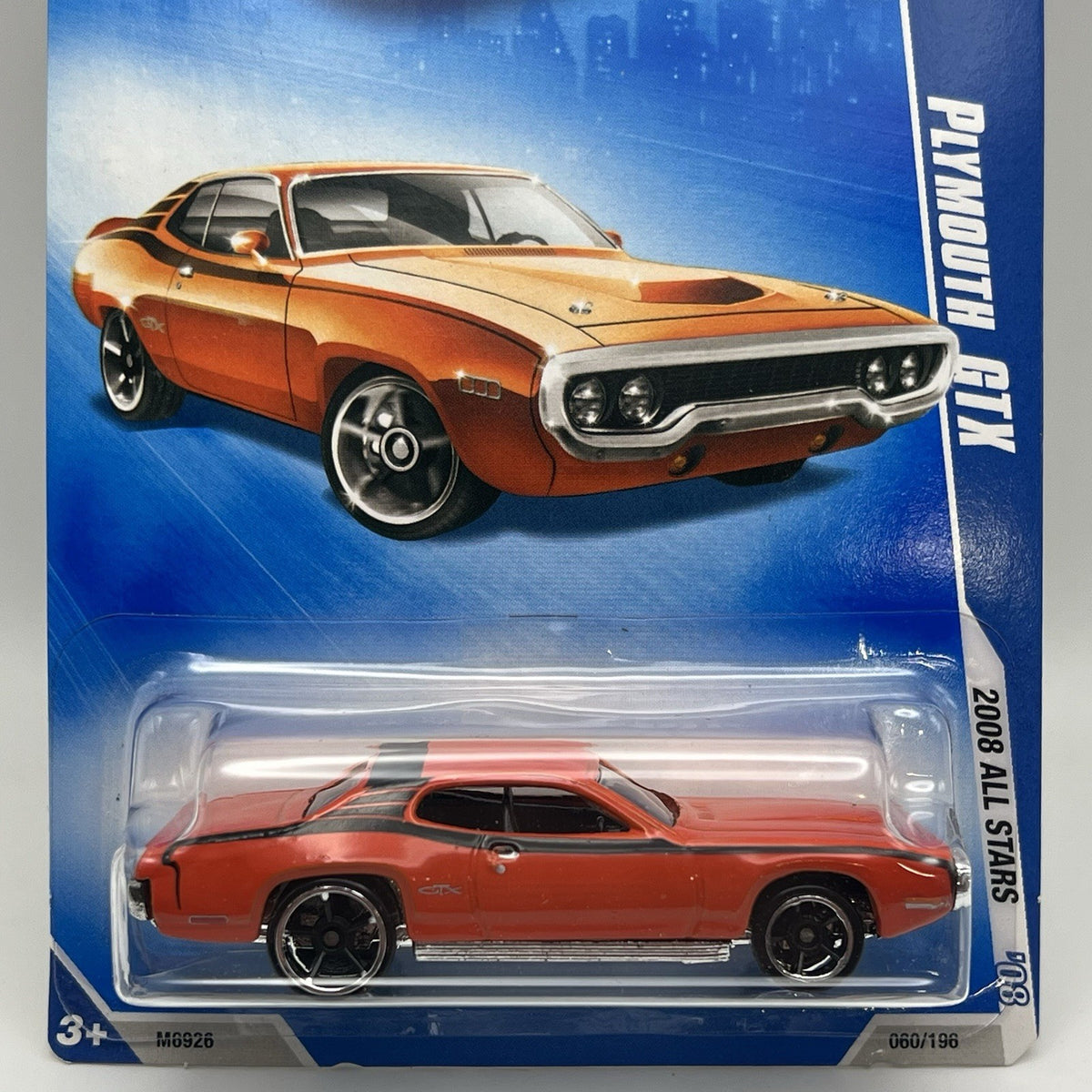 Brand New Sealed Hot Wheels Plymouth GTX 060/196