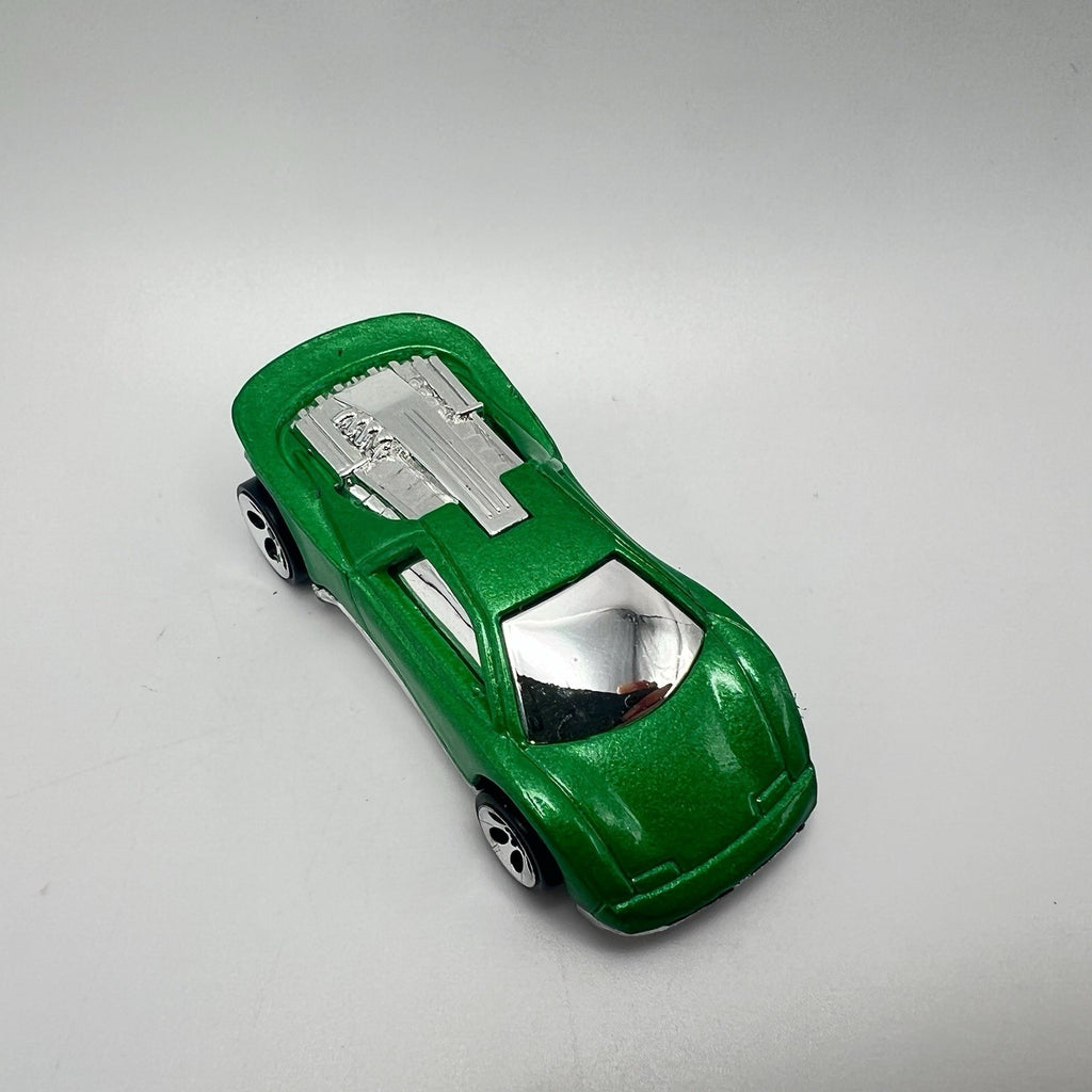 Hot Wheels Speed Blaster 1995 New Models Green Chrome Base 5DOTs