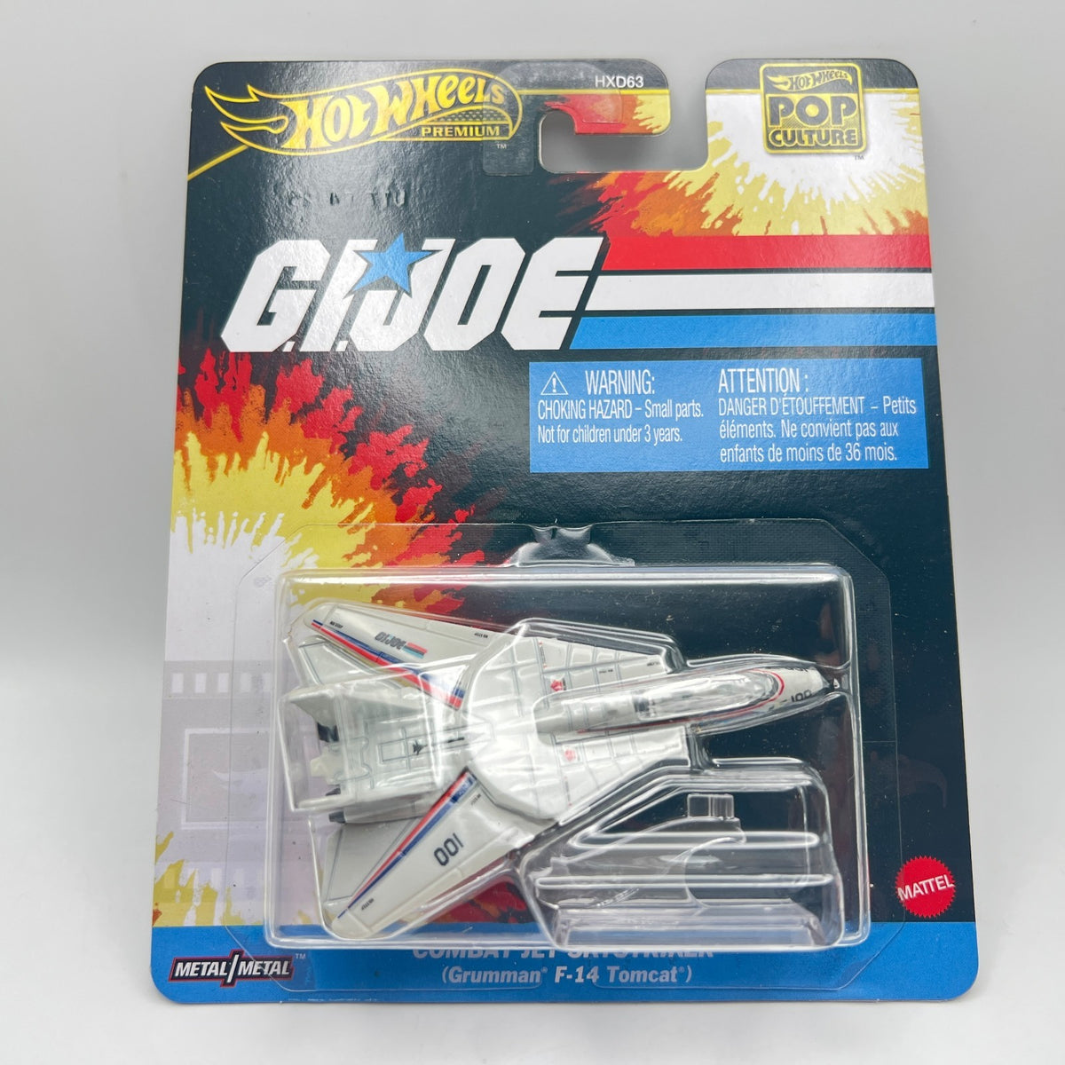 Hot Wheels Premium GI Joe Combat Jet Skystriker F-14 Tomcat Pop Culture