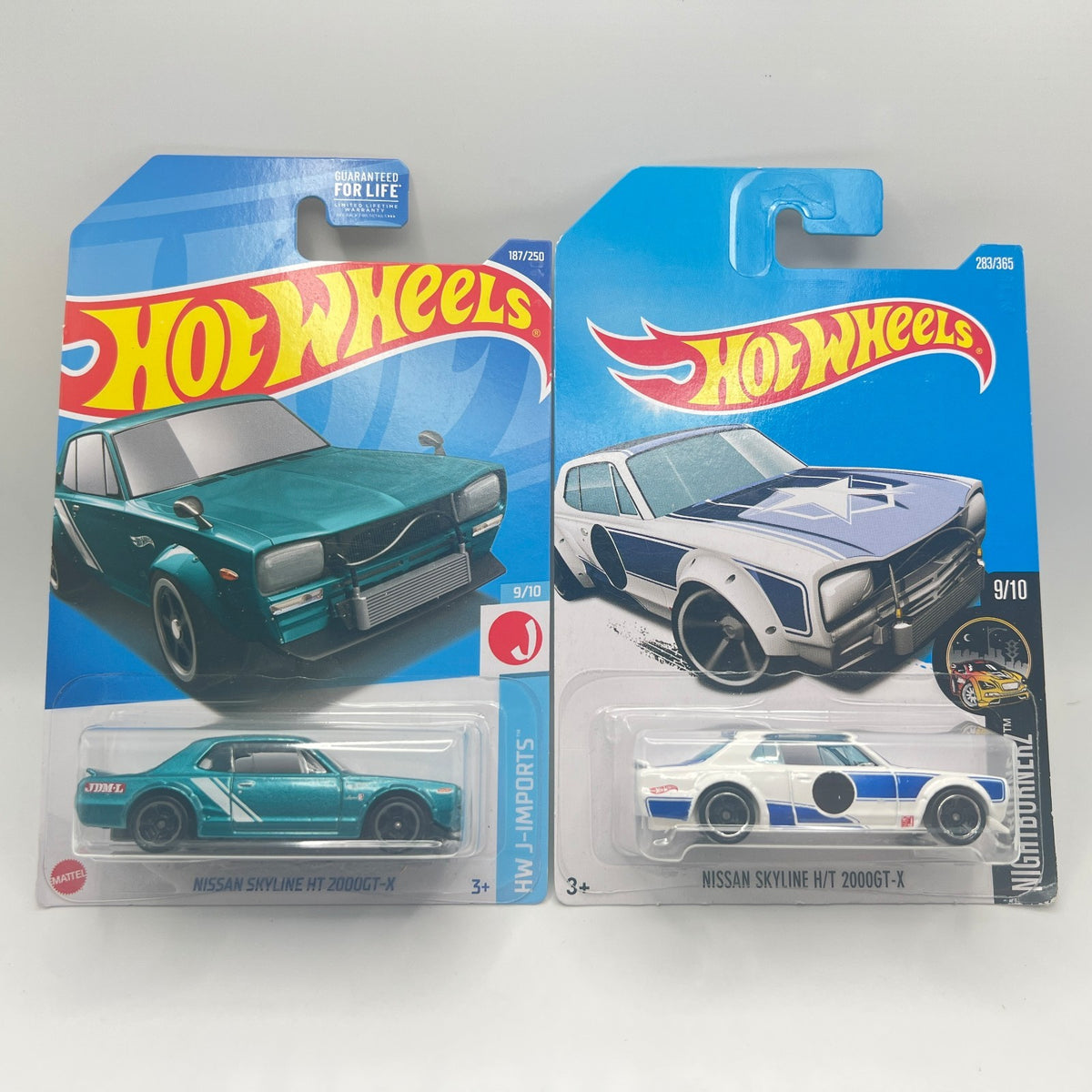 Hot Wheels Nissan Skyline HT 2000GT-X Lot of 2 Teal 187/250 + White 283/365
