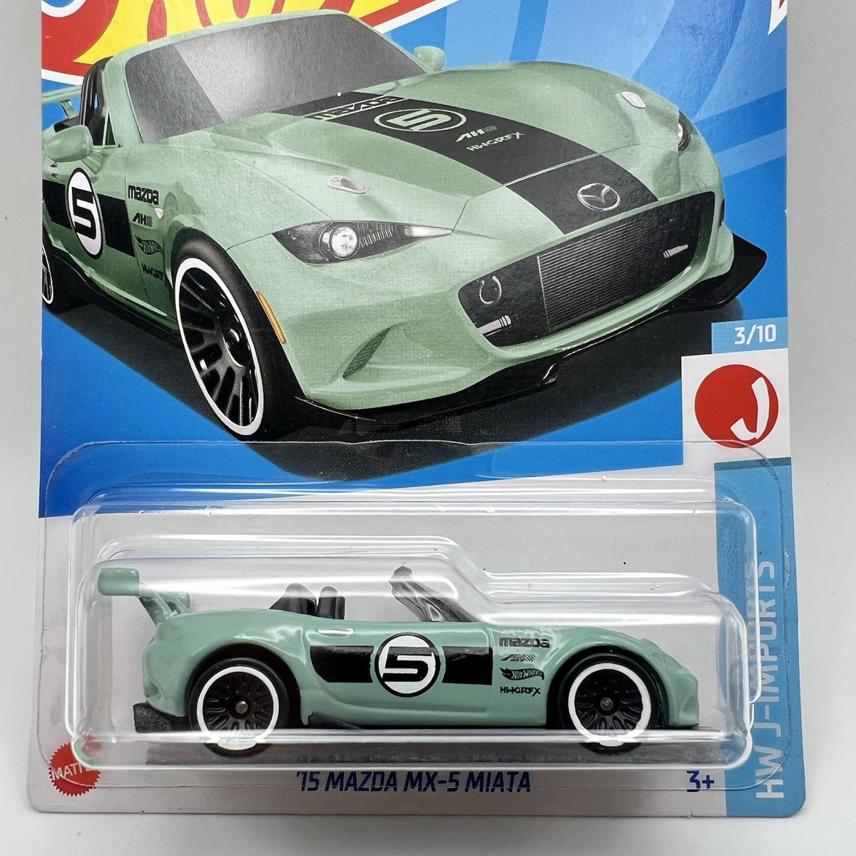 2024 Hot Wheels Green 15 Mazda MX-5 Miata HW J Imports #69