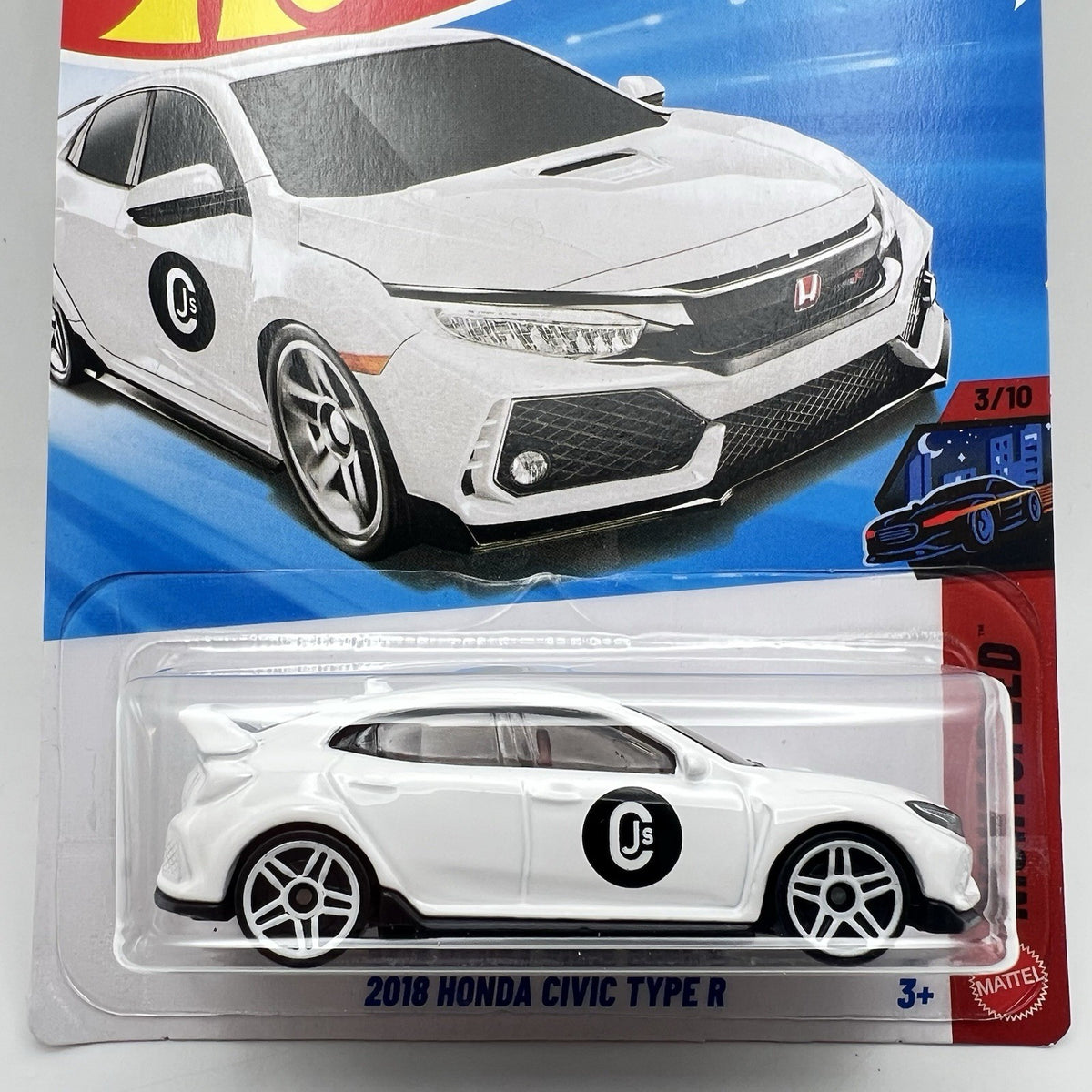 New 2026 Hot Wheels NIGHTSPEED #3/10 the White 2018 HONDA CIVIC TYPE R!