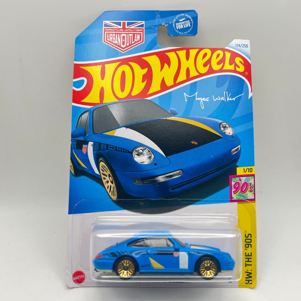 Hot Wheels '96 Porsche Carrera Lot of 3 Yellow + Black 72/250 + Blue 174/250