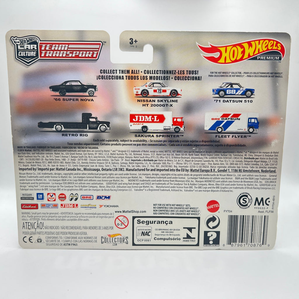 Hot Wheels Team Transport Nissan Skyline HT 2000GT-X Sakura Sprinter 8
