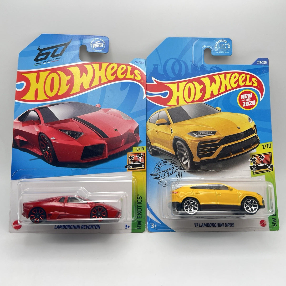 Hot Wheels Lamborghini Reventon Red And Lamborghini Urus Yellow
