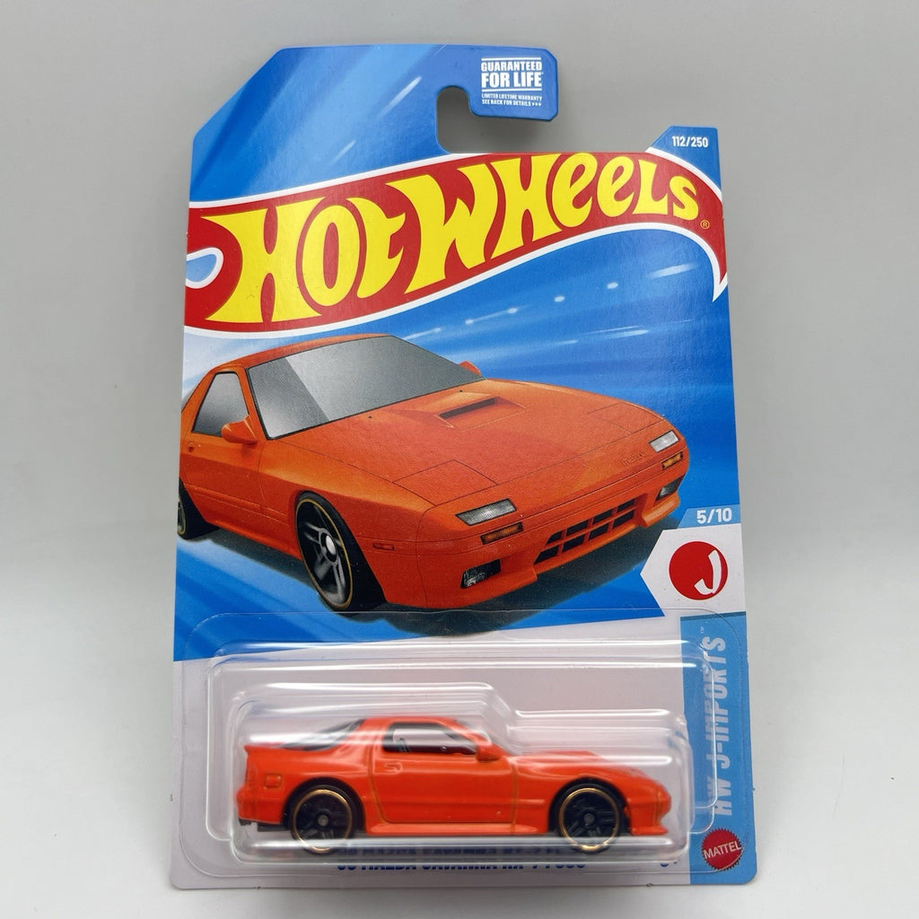 New Hot Wheels Case F 2026 HW J-Imports 5/10 89 Mazda Savanna RX-7 FC3S Orange
