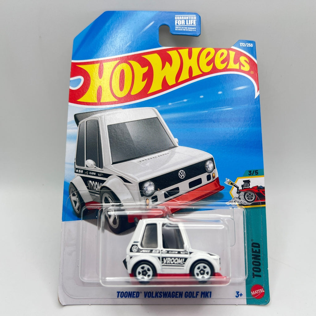 2026 Hot Wheels | Tooned Volkswagen Golf MK1 | White | Tooned 3/5 | #172 NEW
