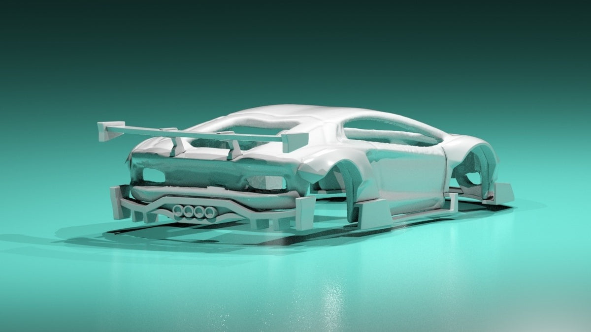 Hyper Dynamic Wide Body Kit for Hot Wheels Lamborghini Aventador - Resin