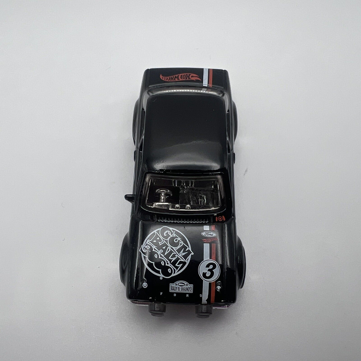 Hot Wheels 2014 Mattel Black '70 Ford Escort No 3 RS1600 Gum Ball 3000 1/64