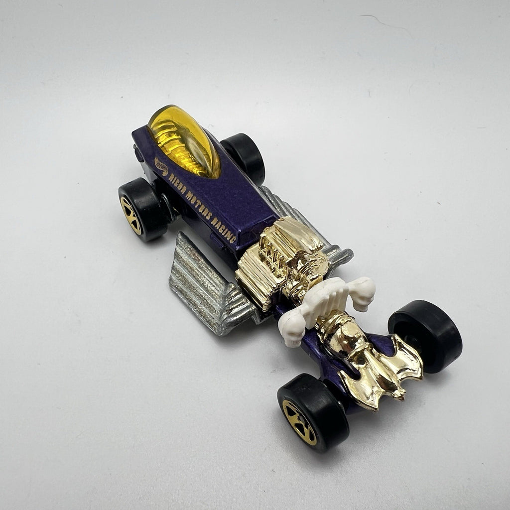Vtg. 1994 Hot Wheels  Rigor Motor Racing Car Purple Gold 1:64 Die-cast