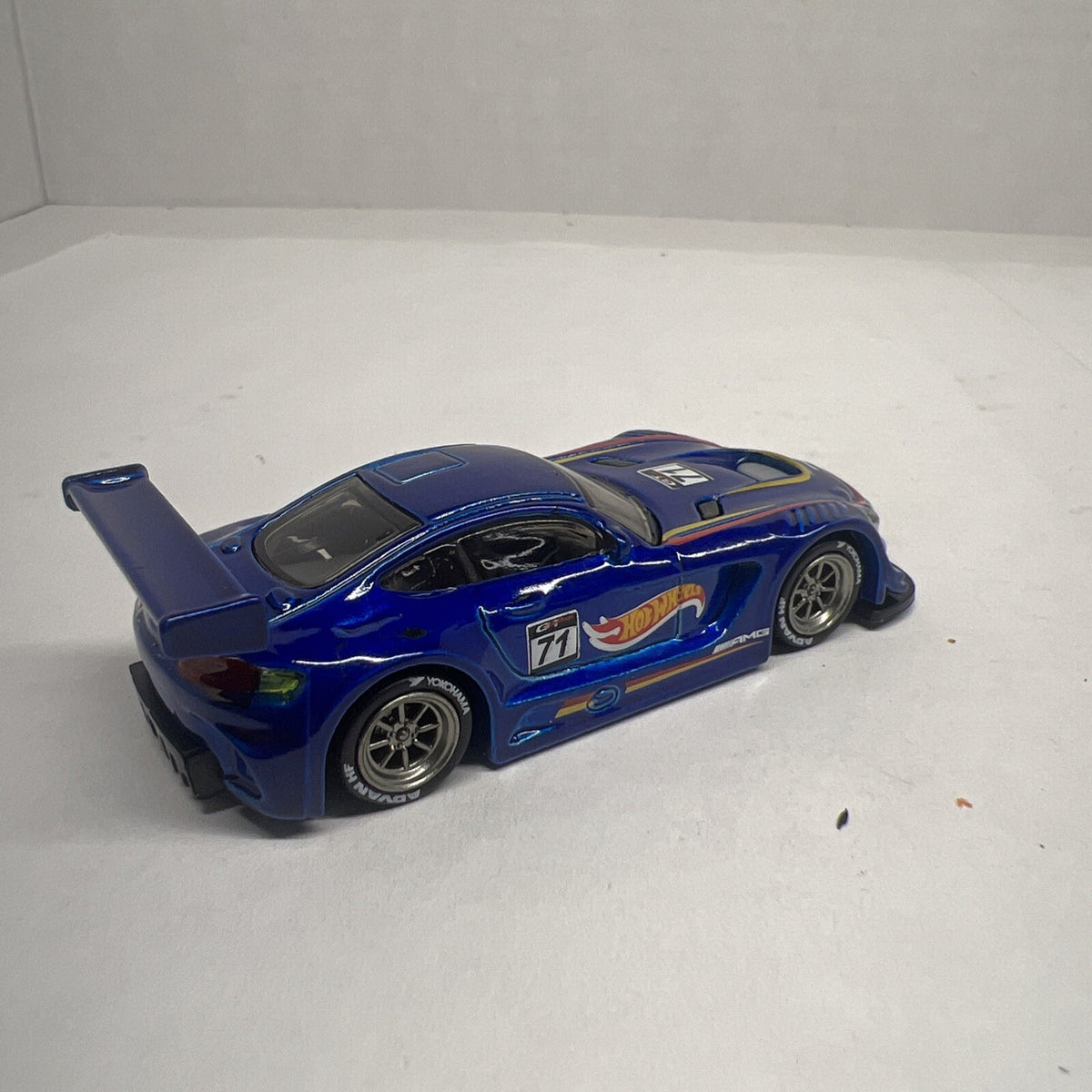 2018 Hot Wheels @ *16 Mercedes AMG GT3* Blue With Real Riders