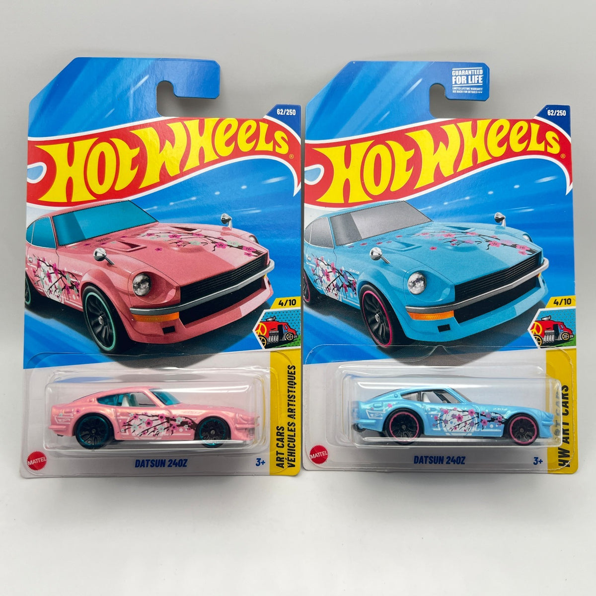 2025 Hot Wheels Datsun 240z Pink & Blue Cherry Blossom JDM Lot Of 2
