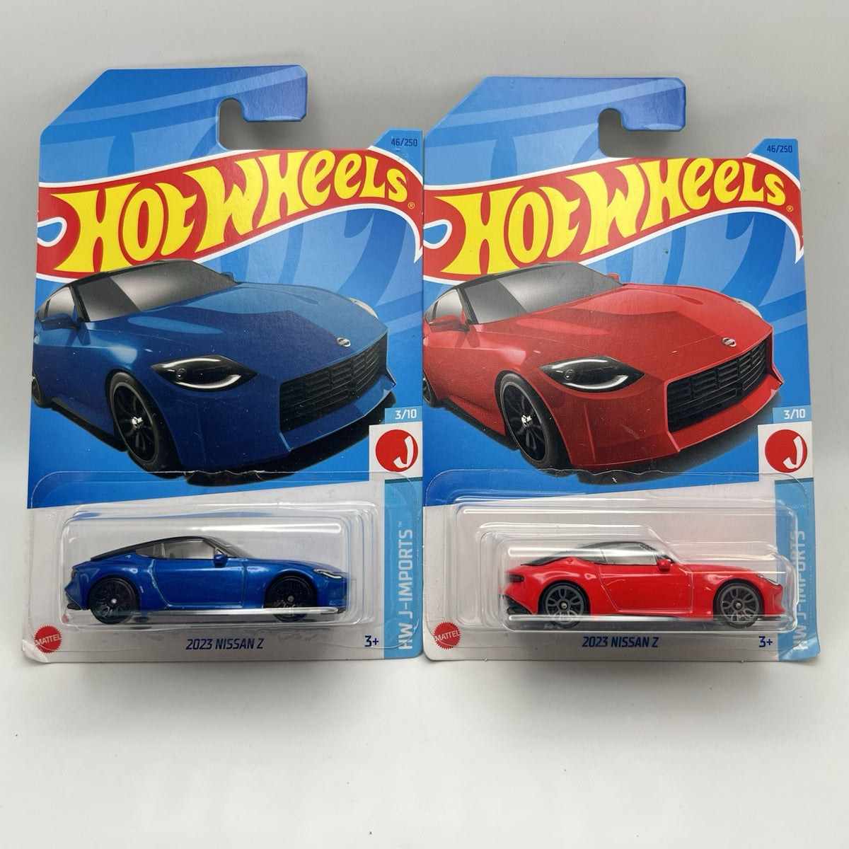 2023 Hotwheels Nissan Z Red & Blue Lot Of (2) New