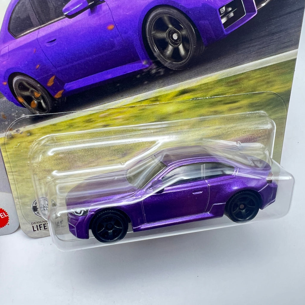 Matchbox 2023 BMW M2 Lot of 2 Red 77/125 + Purple 70/125 1:64