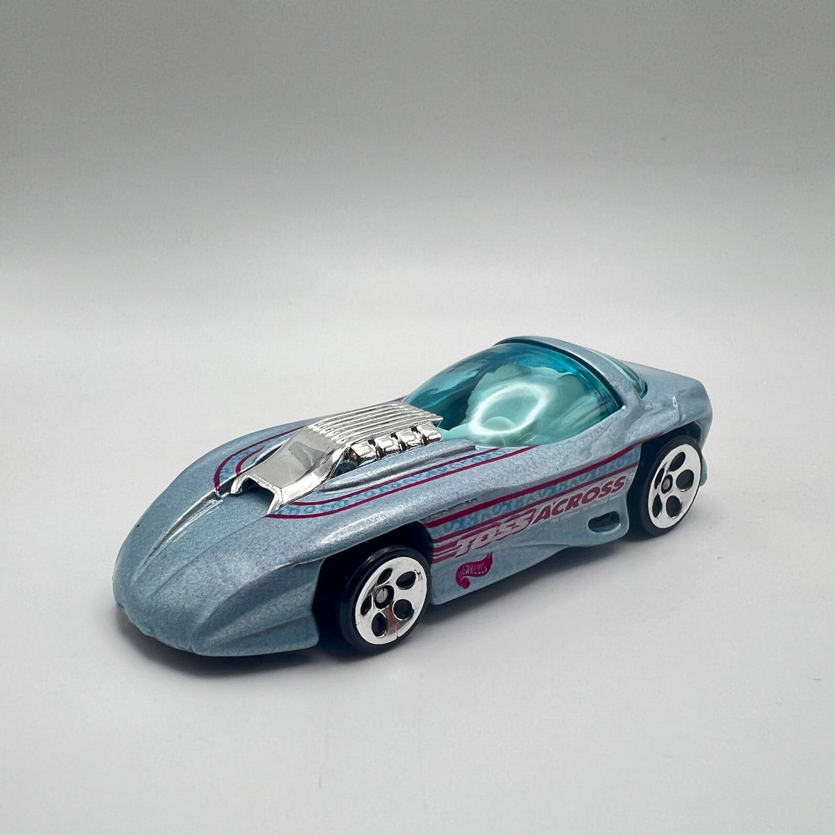 Hot Wheels Speed Blaster Light Blue Toss Across Classic Games LOOSE 1/64