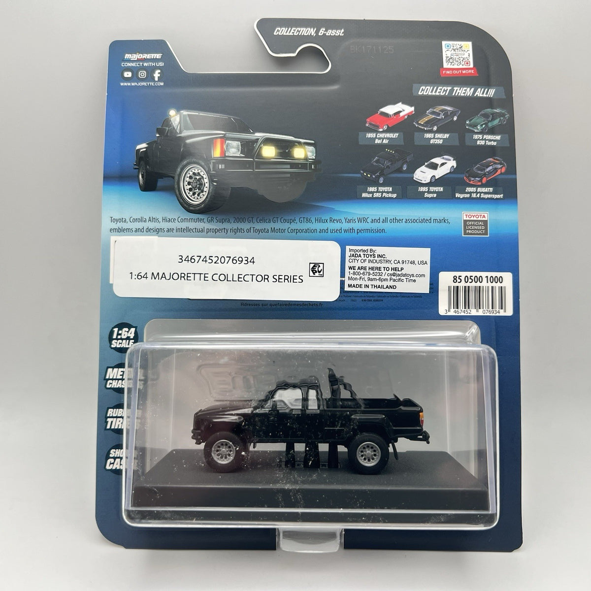 Majorette Collectors Series 1985 Toyota Hilux SR5 Pickup Black