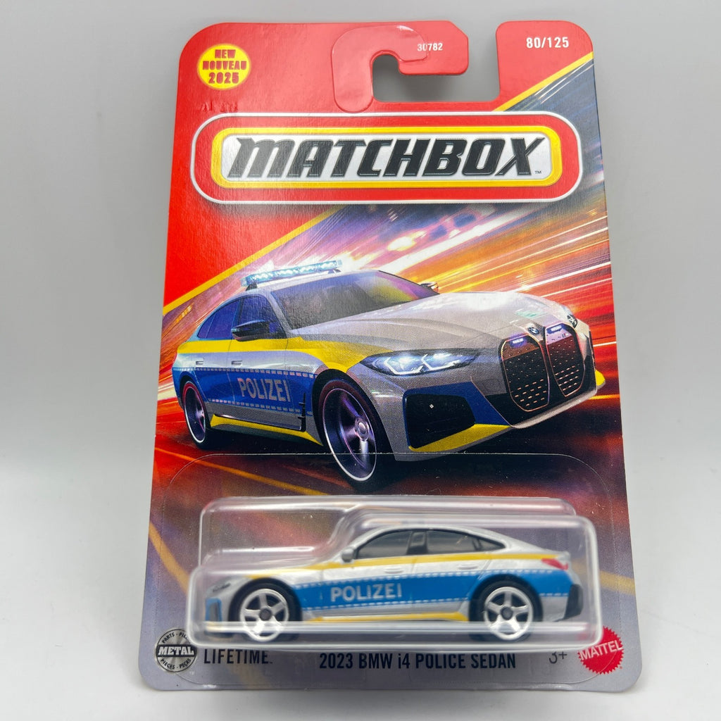 Matchbox 2023 BMW i4 Police Sedan 80/125 Polizei New 2025
