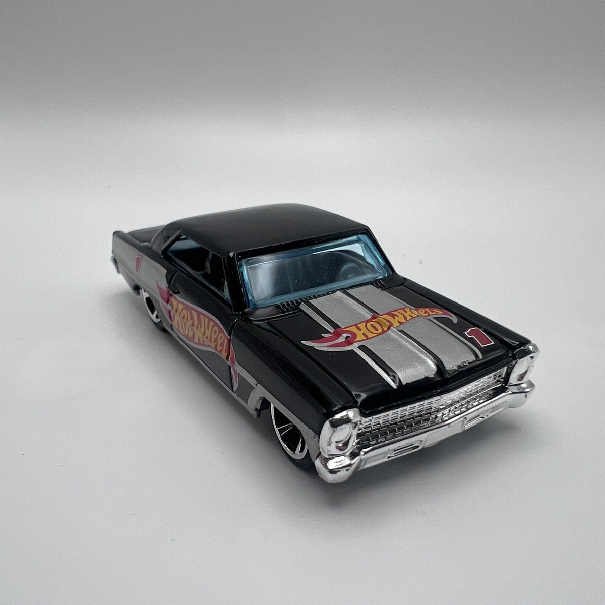 Hot Wheels '66 Nova Black Chevy Chevrolet Toy Car Team Tampo Malaysia