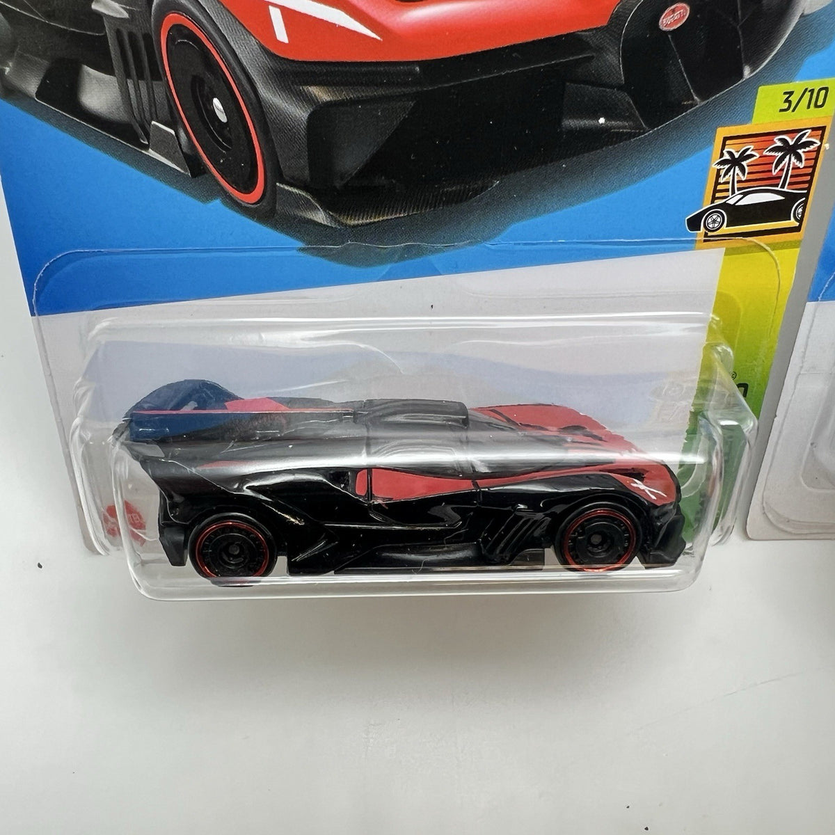 (Set Of 2) Hot Wheels Bugatti Bolide - Red And Blue