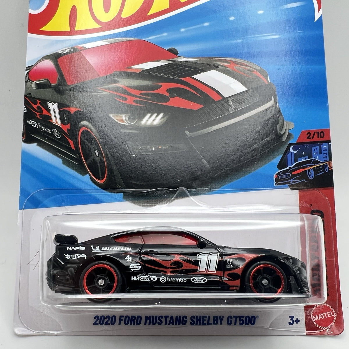 🔥2026 Hot Wheels MUSCLE black ‘20 Ford Mustang Shelby GT500 NIGHTSPEED 10/250