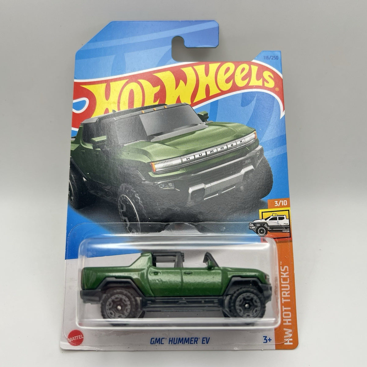 Hot Wheels GMC Hummer EV New HW Hot Trucks Series#3/10 Green Diecast 1:64 Scale